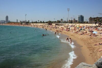 La playa La Mar Bella se encuentra en el municipio de Barcelona