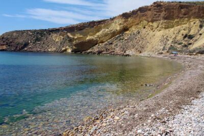 playa de la puneta playa amarilla en mazarron