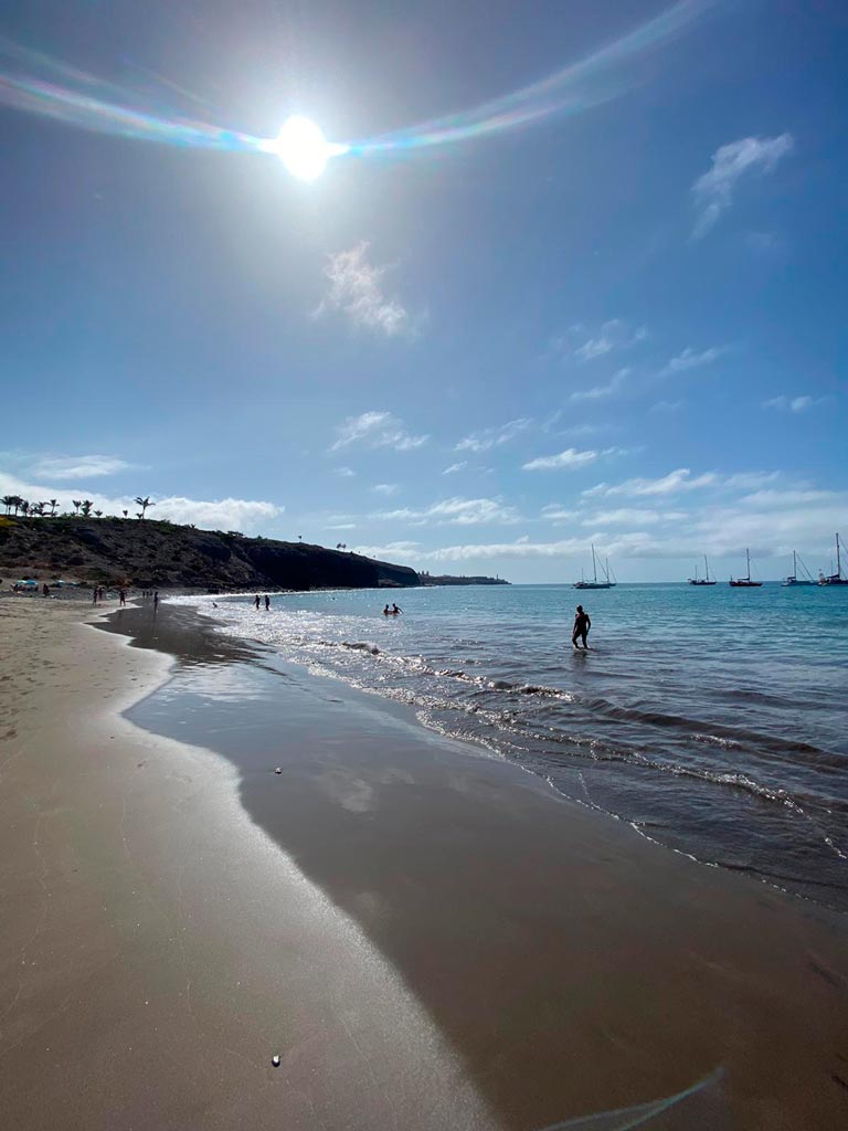 playa pasito blanco el hornillo