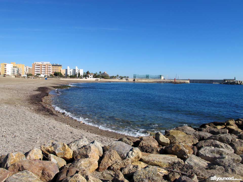 playa la casica verde en aguilas