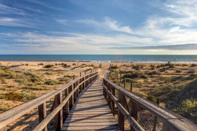 playa los enebrales en punta umbria