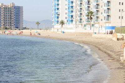 playa pudrimel del mar menor en san javier