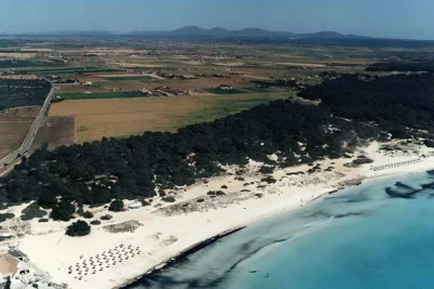playa sarenal de sa rapita en campos mallorca